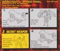 Optimus Primal vs. Megatron hires scan of Instructions